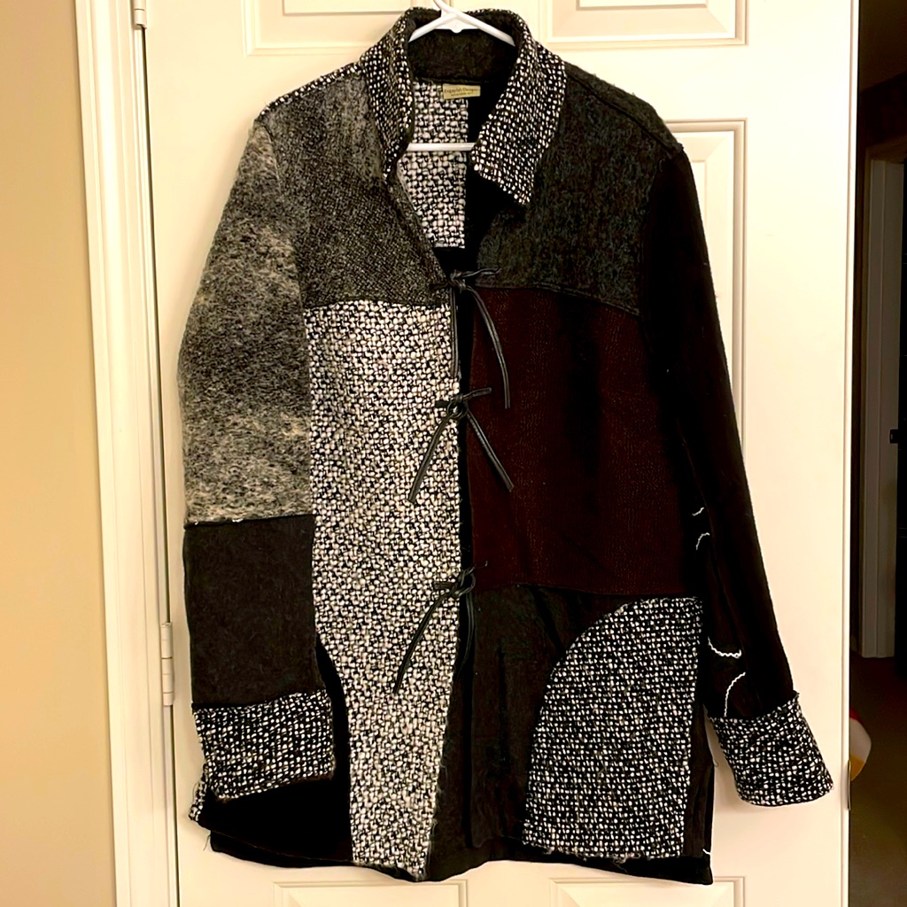 Engayla Wearable Art Unique One Of A Kind Boho Textured Jacket